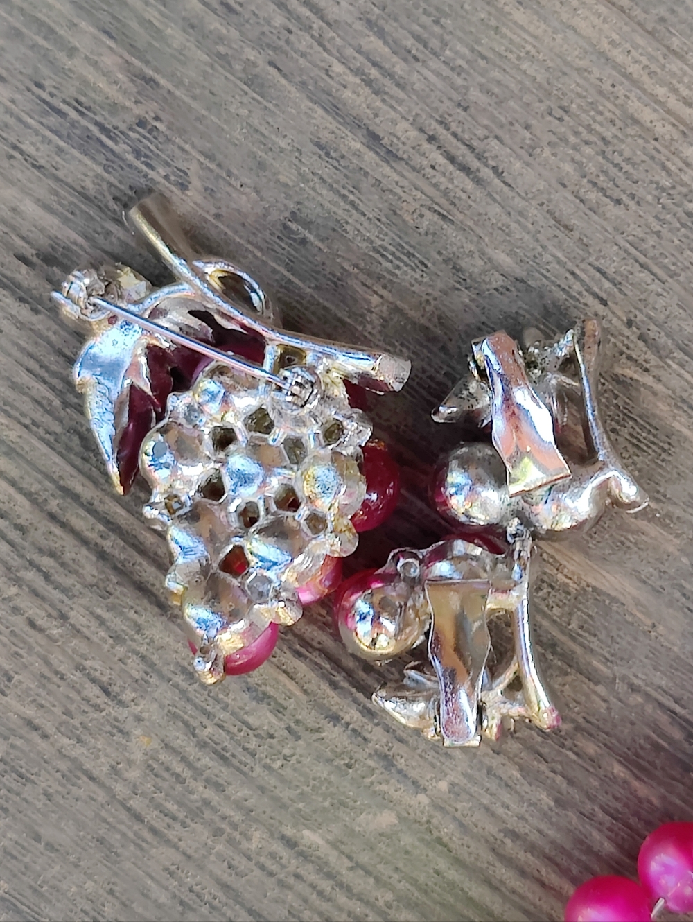 🔥 Vintage Coro Pink Moonglow Bracelet/Brooch/Earrings Set - Picture 3 of 8